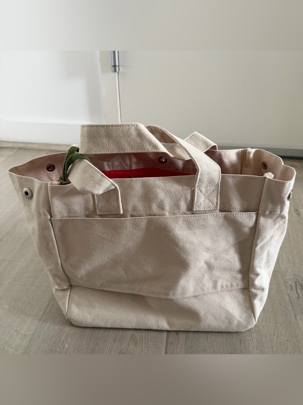 👜 Canvas Mini Utility Tote | Cream | Lunch Bag | Everyday Carry NWOT